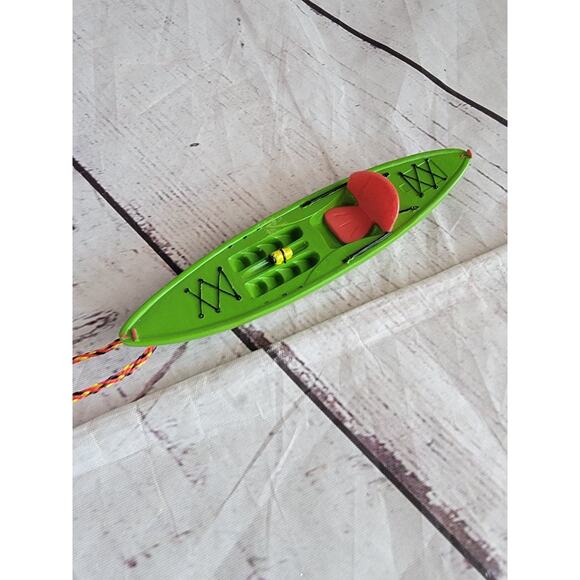 Outside Inside Green Kayak Christmas Ornament 5.5 Inch Outdoor Adventure - Picture 2 of 5